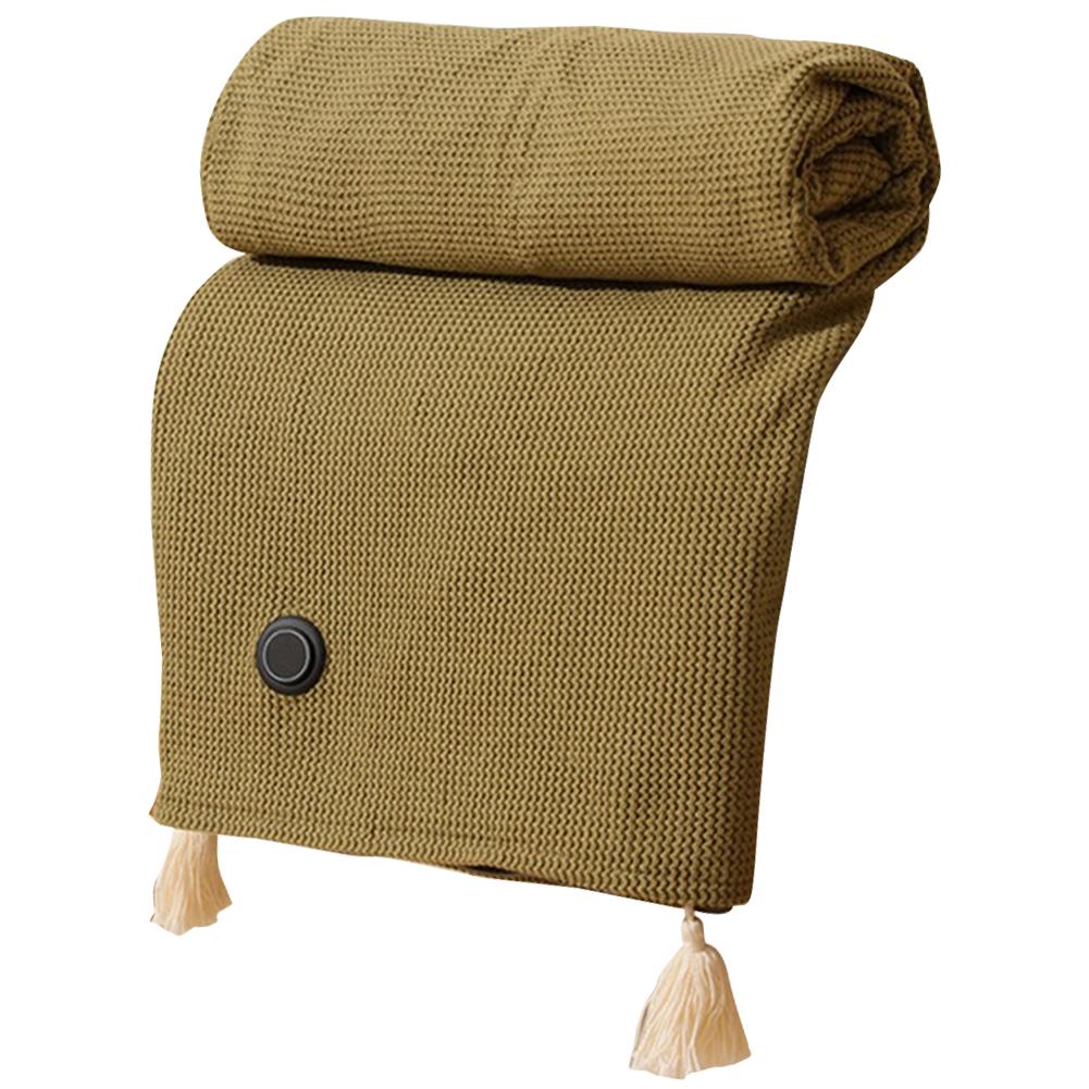 

Носимое электрическое одеяло-шаль с 3 уровнями нагрева, портативное согревающее одеяло для тела для домашнего офиса зелёный