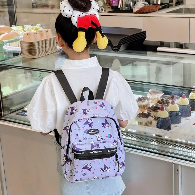 Kindergarten Student Schoolbag Cartoon Animation Cute Printed Boys And Girls Backpack Foreign Style Large Capacity Children'S Backpack