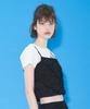 Margarine Fingers Ribbon Shirring Top (Black)