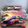 Colorful Sea Turtle Bedding Set Bedding Duvet Cover Set Duvet Cover Pillowcases (1 * Duvet Cover 2 * Pillowcases, Without Duvet Insert)