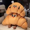 Cartoon Croissant Shape Cushion With Plush Cover For Bed Sofa Lounge