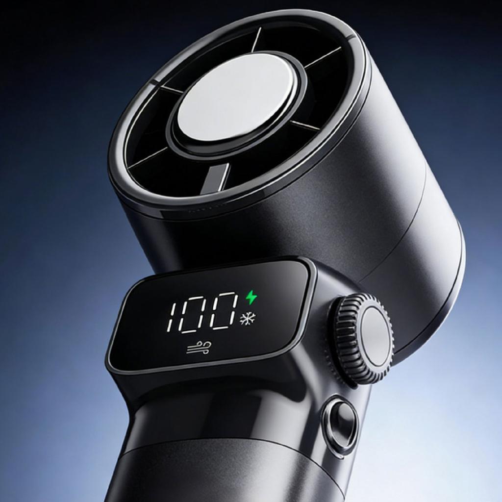 Portable Handheld Fan with Ice Function for Outdoor Summer Travel