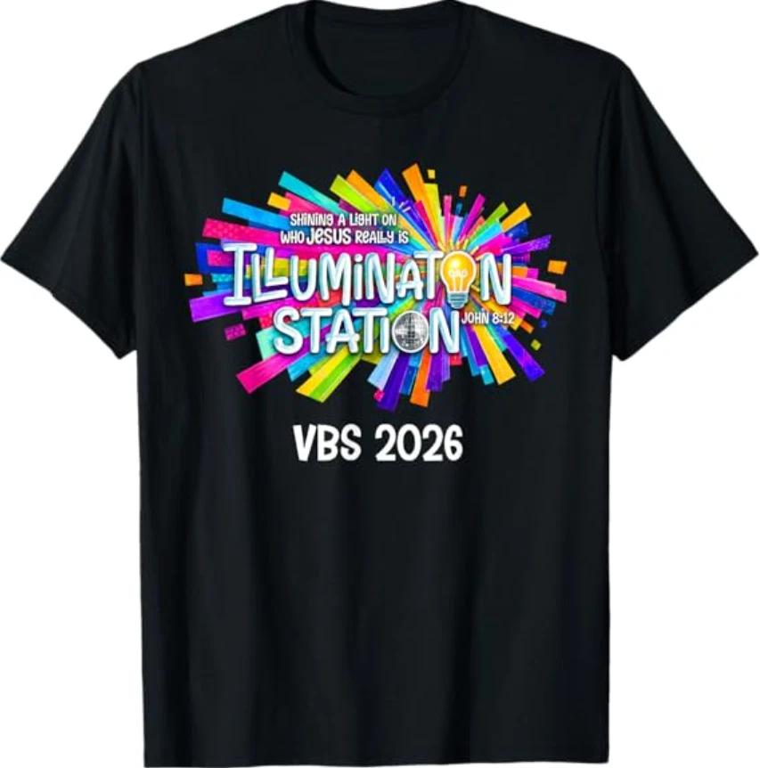 Illumination Station VBS 2026 Bible Jesus Christian Lights T-Shirt XL