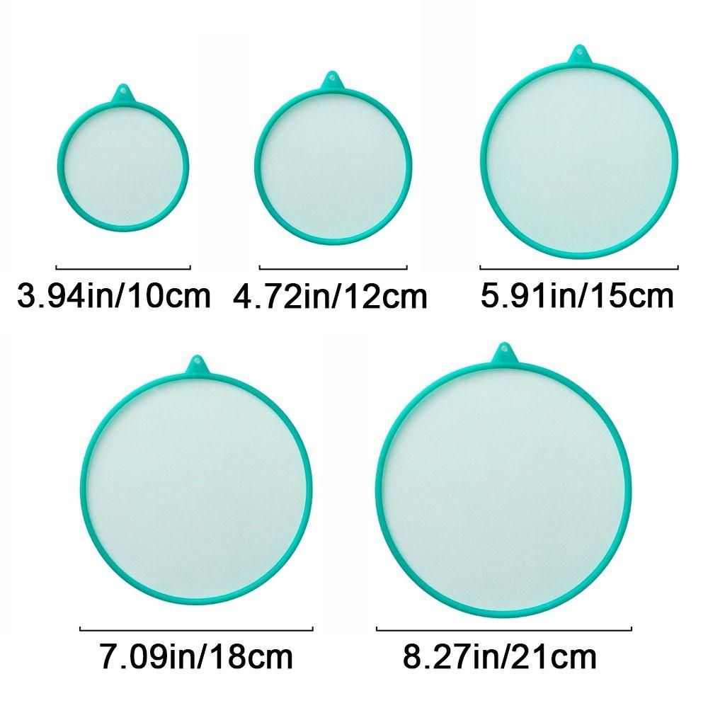 5Pcs Round Food Fresh Keeping Cover Hangable Bowl Lids Multifunctional Food Covers  for Household