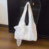 Small fresh lace flower canvas women's new summer large-capacity underarm shoulder tote bag