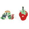 Fruit Strawberry Brooches Take a Bite Metal Badge Hungry Caterpillar Enamel Brooches  Gifts