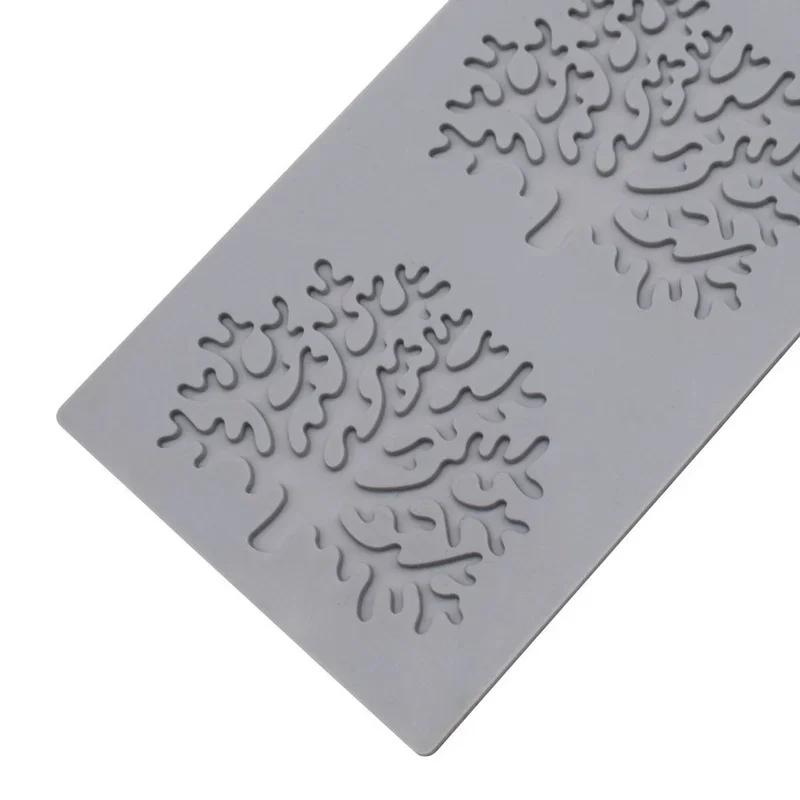Multi-linked Coral Branch Leaf Sugar Cube Lace Mat Diy Chocolate Creative Decoration Baking Mold Cake Silicone Mold