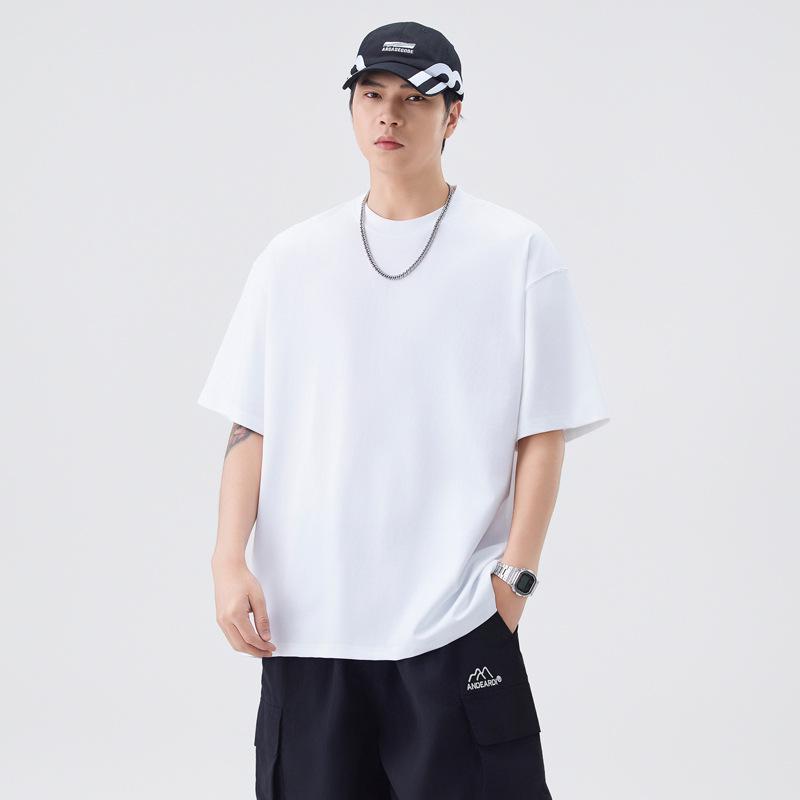 

American Style Men s Heavyweight Plain Short Sleeve T-shirt - 2026 Summer Collection Small белый