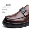 2025 Autumn Men's British Style Soft Sole Leather Shoes - Casual, High-End, Outdoor, Formal, Thick Sole