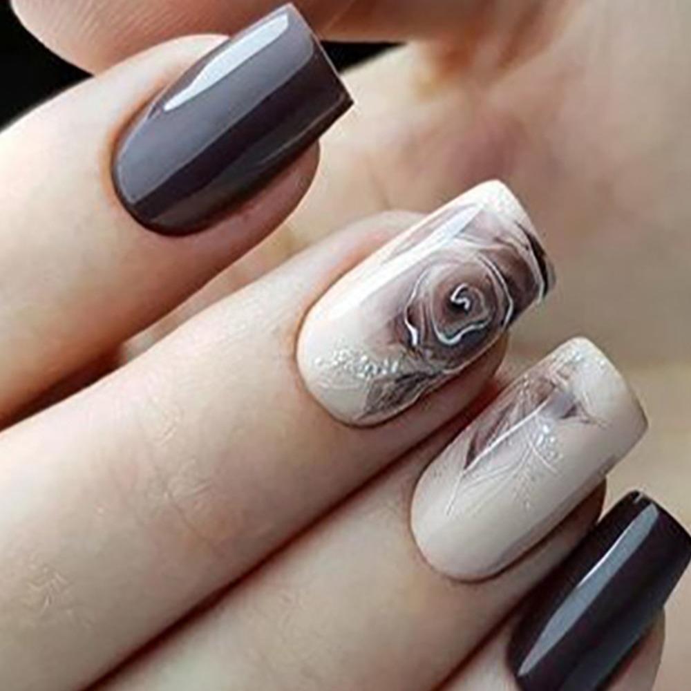 

Носимые маникюрные французские накладные ногти с квадратной головкой, водонепроницаемые накладные ногти для женщин