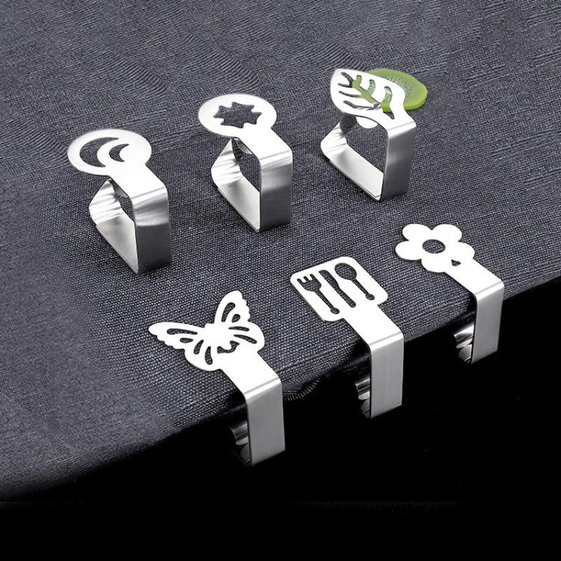 1Pz Clip Grafica per Tovaglia in Acciaio Inossidabile Clip a Farfalla per Tovaglia Clip per Tovaglia, Clip Fissa Multiuso ad Alta Elasticità Anti-movimento