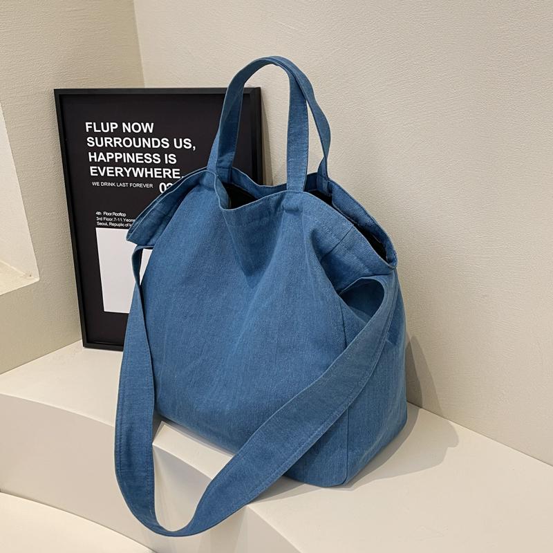 Damen Umhängetasche einfarbig Vintage Tragetasche große Kapazität Umhängetasche