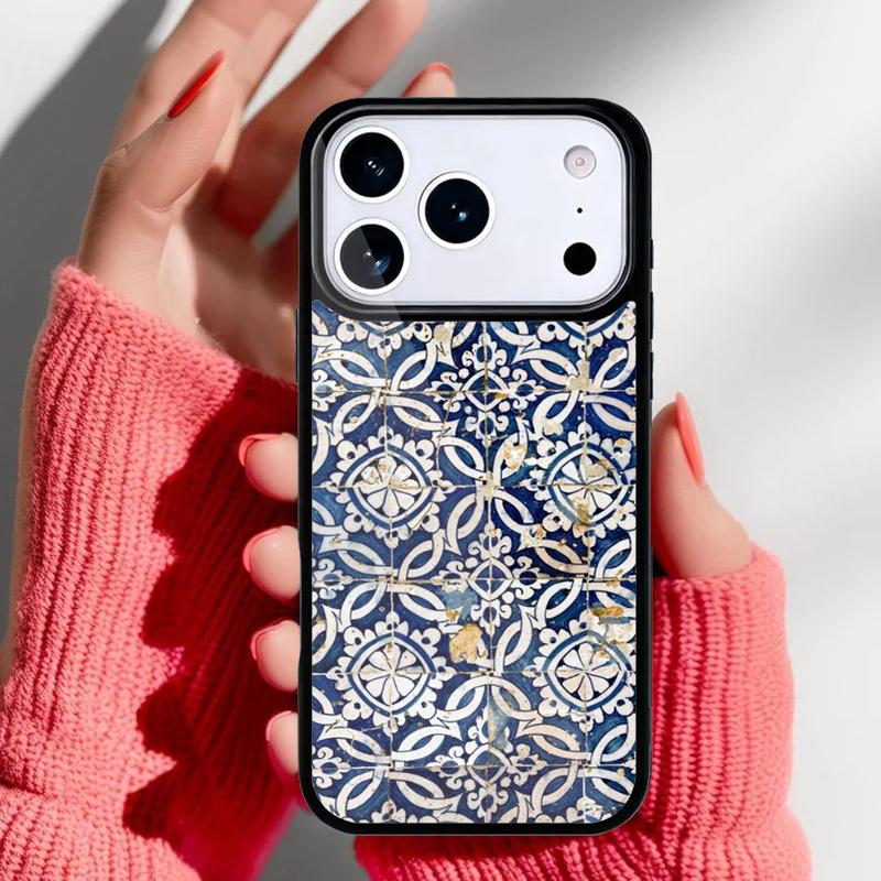 Portuguese Tiles Phone Case for iPhone 17 Air 16e 15 14 13 Pro Max Back Cover for 12 11 Pro Coque