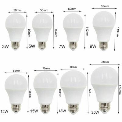 E27 3W 5W 7W 9W 12W 15W 18W 20W LED Edison Globe Light Bulbs Cool Warm White 110/220V Super Bright Lamp for Home Office Bedroom