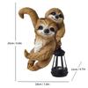 JYL TS/062,Resin Mother and Child Seahorse Carrying Lantern Solar Outdoor Light Marine Element Garden Lamp
