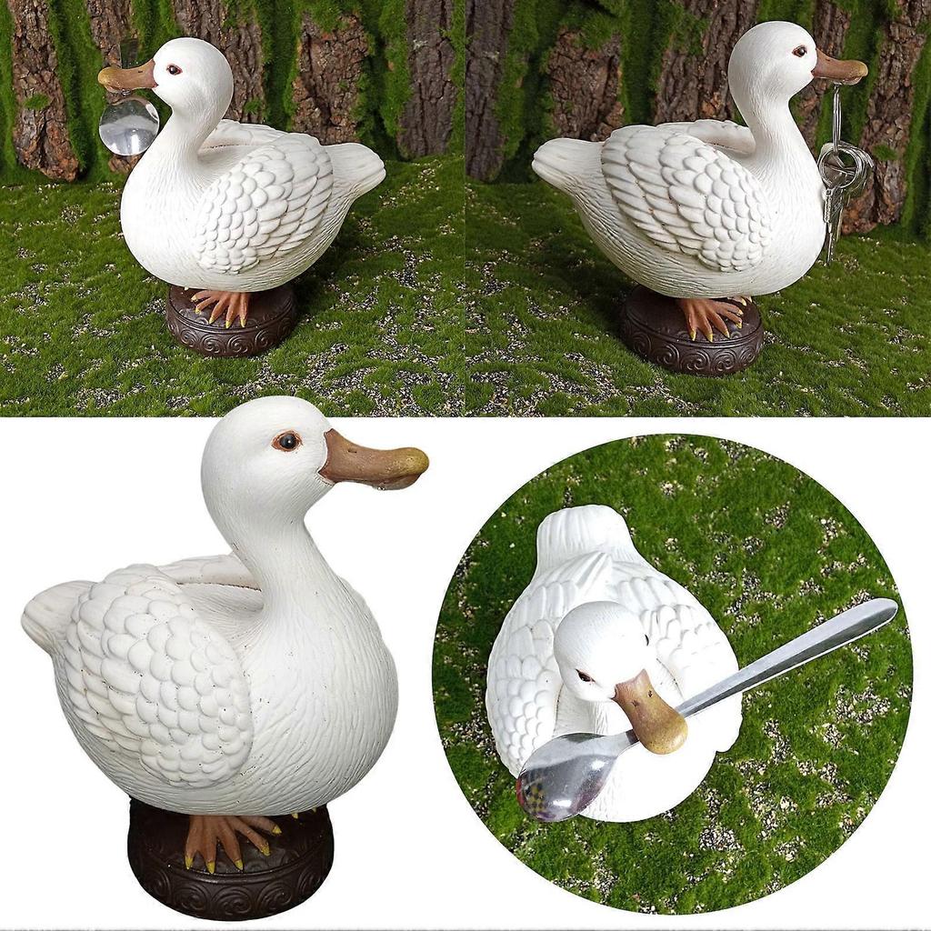 Magnetic Duck Key Holder, Cute Resin Duck Statue for Key Hanger, Home Dcor Housewarming Gifts