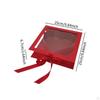 Boutique Valentine's Heart Flower Box Clear Top Creative Elegant Romantic Fillable Packaging for