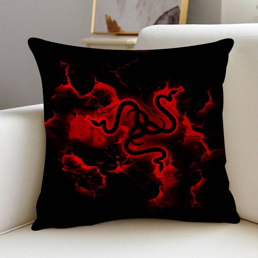 R-RazerS Logo Kissenbezug Zoll Bauernhausdekor Zuhause Wurfkissenbezüge Für Couchdekorationen