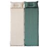 Self Inflating Air Mattress with Head Support Pillow Thick Sponge Sleeping Pad Portable Folding Travel Outdoor Camping Backpacking Lounge Mat