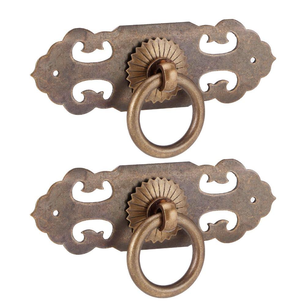 2 Stück Messing Schubladengriff Langlebiger Antiker Griff Vintage Schranktürgriff Schränke