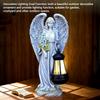 Solar Fairy Wings Statue Lamp Waterproof Angel Ornament Light Auto On & Off Fairy Figurine Decor Lamp for Outdoor Garden Decor