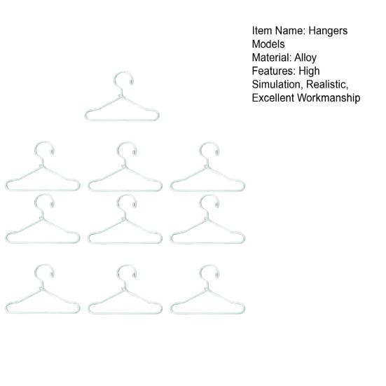 10шт имитация мини-вешалок для одежды с детальной оригинальной имитацией мебели — фото 10