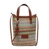 Literary style straw bag summer fashion messenger bag shoulder bag handbag woven mobile phone bag seaside beach bag women