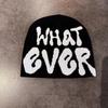 Ever Lettered What Knit Cap Unisex Cold Weather Outdoor Sport Daily Wear Travel