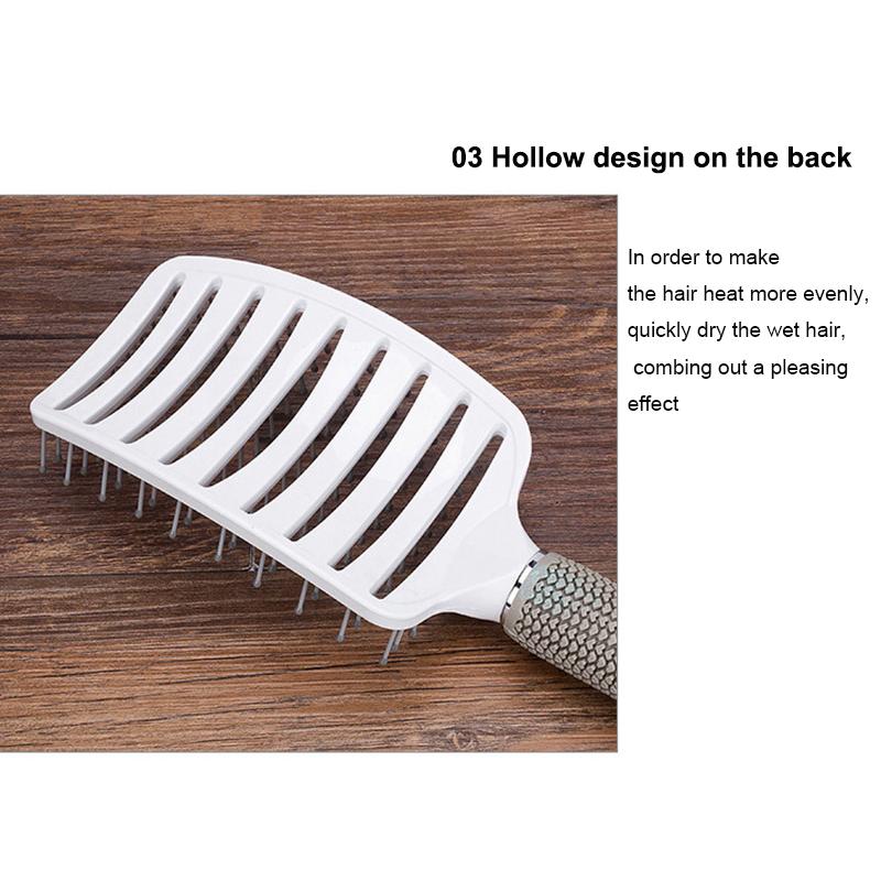 Massage Hair Brush Scalp Hairbrush Comb Professional Ribs Comb Hair Shampoo Brushes Hairdressing Comb Curly Hair Rib Comb