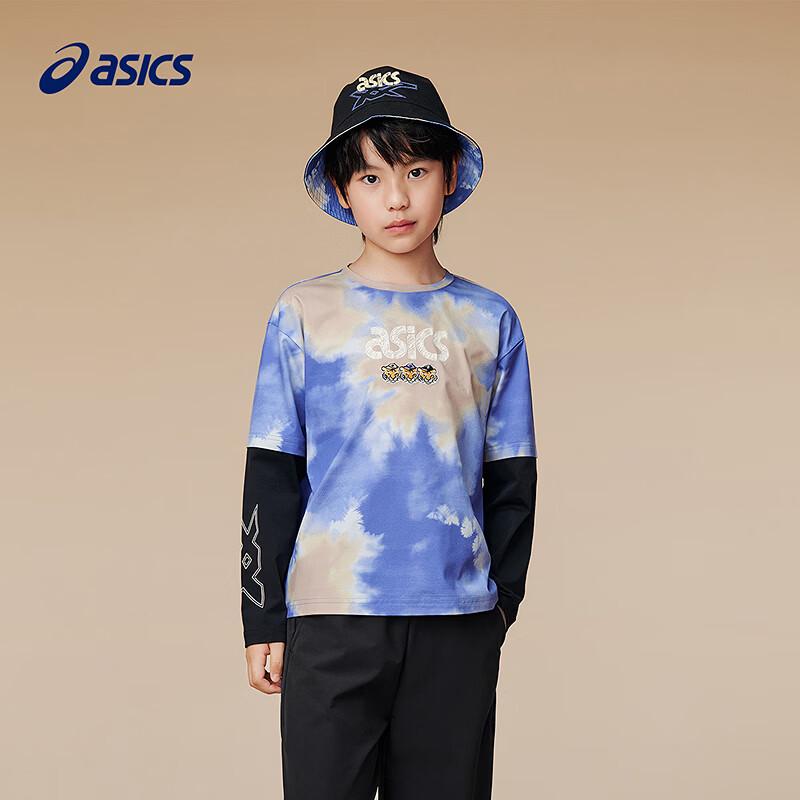 Asics Boys' Quick-Dry Faux 2-in-1 Long Sleeve Tee