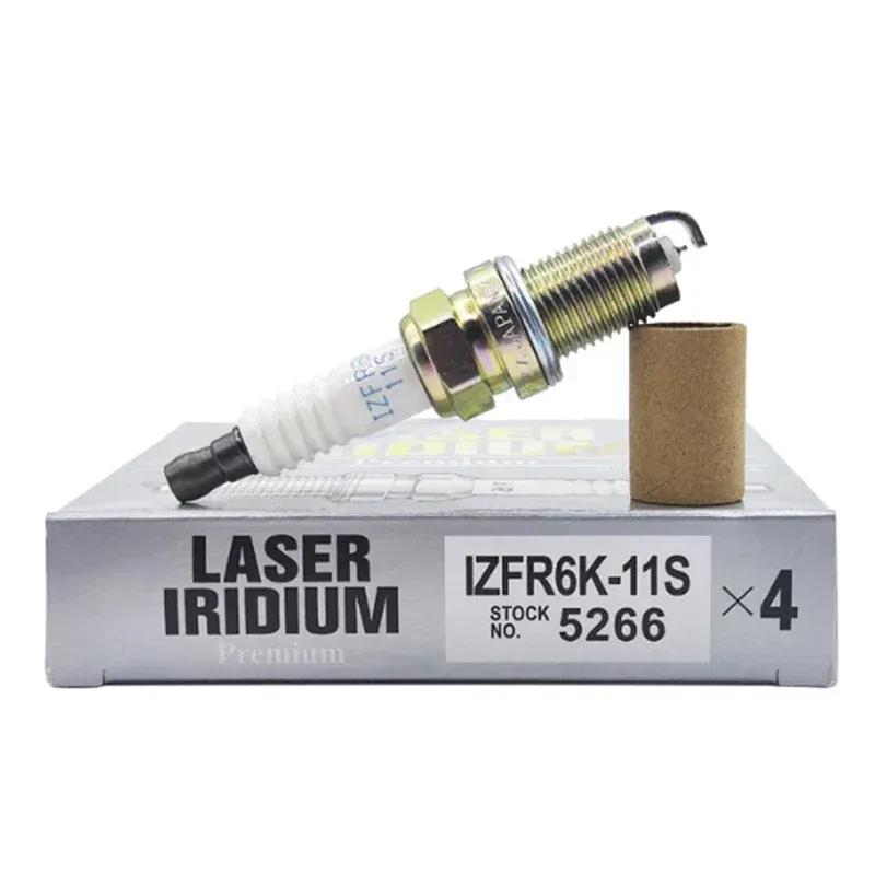 

4/6PCS IZFR6K-11S 5266 Laser Platinum Spark Plugs For Honda Civic FRV 2006 2007 2008-2011 1.8L CRV III 2.0L 2006-2012 IZFR6K11S 4pcs