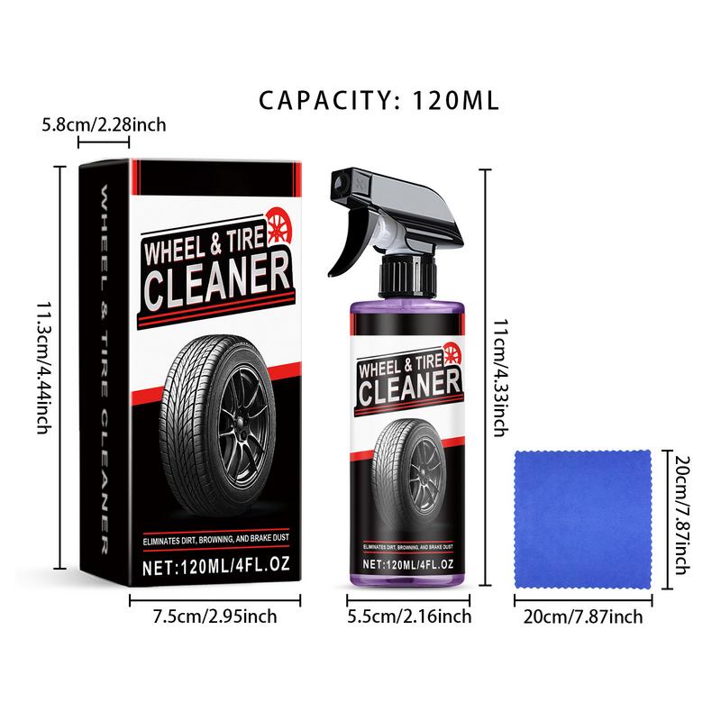 Car Wheel Rust Removal Cleaner 120ml Iron Rust Remover Iron Decontamination Spray Rust Stain Remover For Cars Derusting Spray