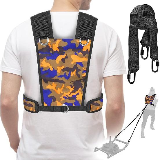Dolibest Sled Harness for Fitness Resistance, sled Pull Harness, Adjustable Durable and Comfortable for Resistance Training