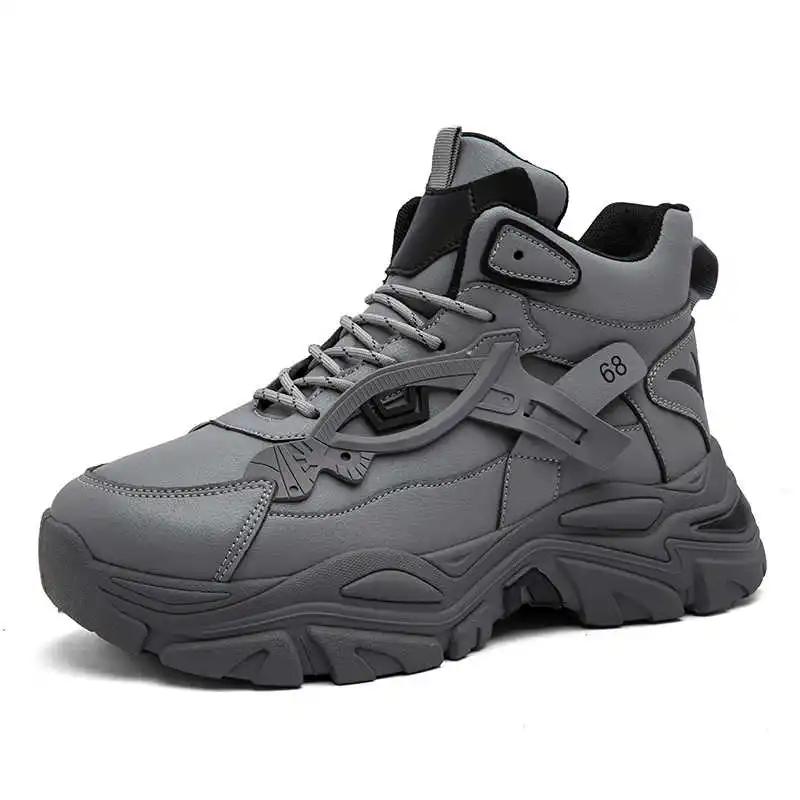 Fashion Parkour Round Tip Men Designers Sneakers Luxury Men's Shoes Casual Men Shose Sports Out Upper Idea Stylish On Sale