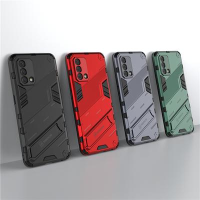 Dėklas OPPO A74 4G Punk stiliaus TPU gumos šarvuotas stovas dangtelis OPPO A74 4G dangteliui OPPO A74 5G A94 5G A94 A54 5G F19 F19S