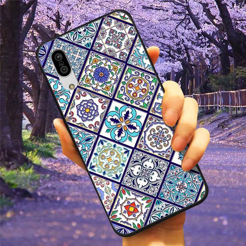 For Sharp Aquos Sense3 Case 3D Flower Relief Silicone Soft Emboss Cover For Sharp Aquos Sense 3 Lite Sense6 6 Luxury Cartoon