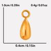 6pcs/Lot Different Size Long Water Droplets Pendant Stainless Steel Charms For Jewelry Making Supplies Bulk DIY Earrings Bohemia