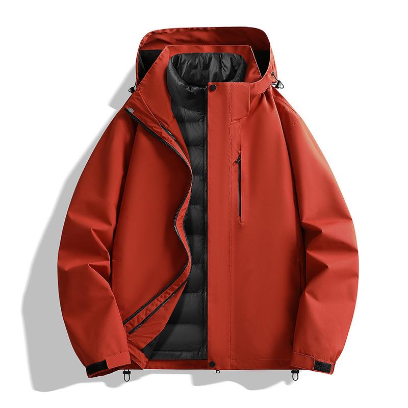 New outdoor jacket down liner three-in-one two-piece jacket casual fashion warm jacket