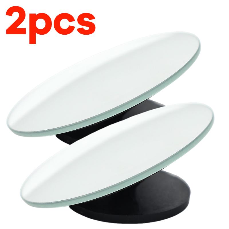 

HD Frameless Car Rearview Mirror Reverse Auxiliary Rearview Convex 360° Adjustable View Mirrors Wide Angle Blind Spot Mirrors