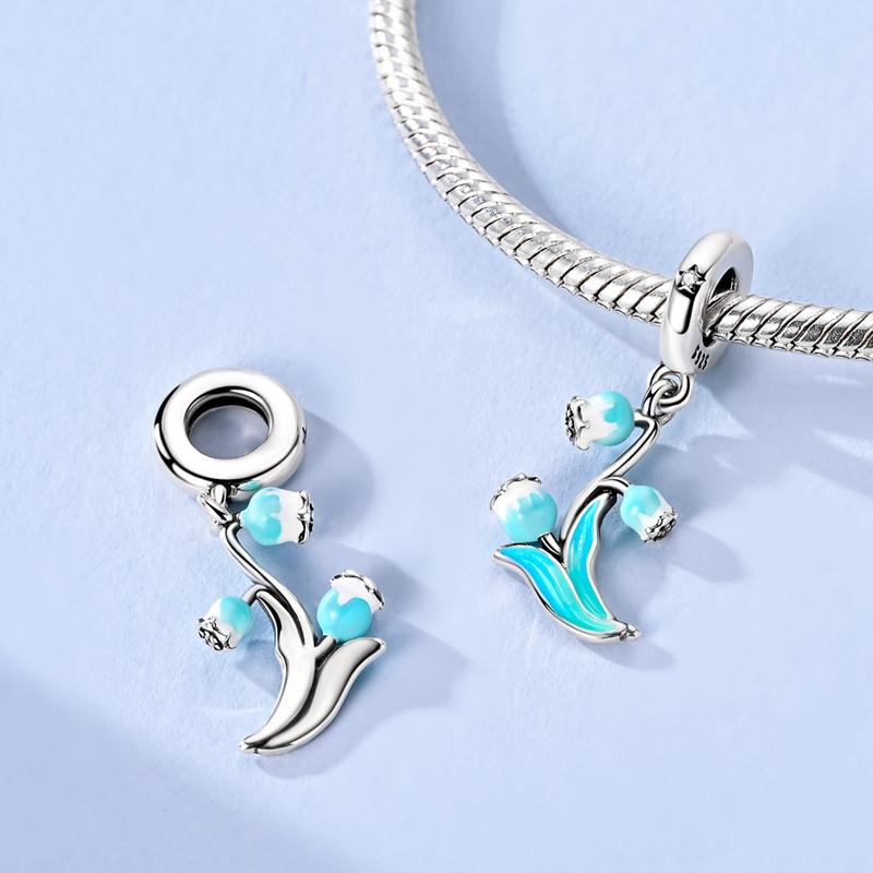 Flower Leaf Charms Bead Copper Dragonfly Dangle Pendant Fit Bangle Bracelet Necklace Diy Jewelry