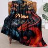 Fierce Dragon Customize Your Name Blanket Used For Chair Office Sofa Bed Camping Soft And Warm Giving Friends And Relatives Birthday Graduation Gift