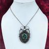 Tree Of Life Copper Azurite Malachite Pendant Copper Wire Wrapped Jewelry Moonstone Gemstone Pendant