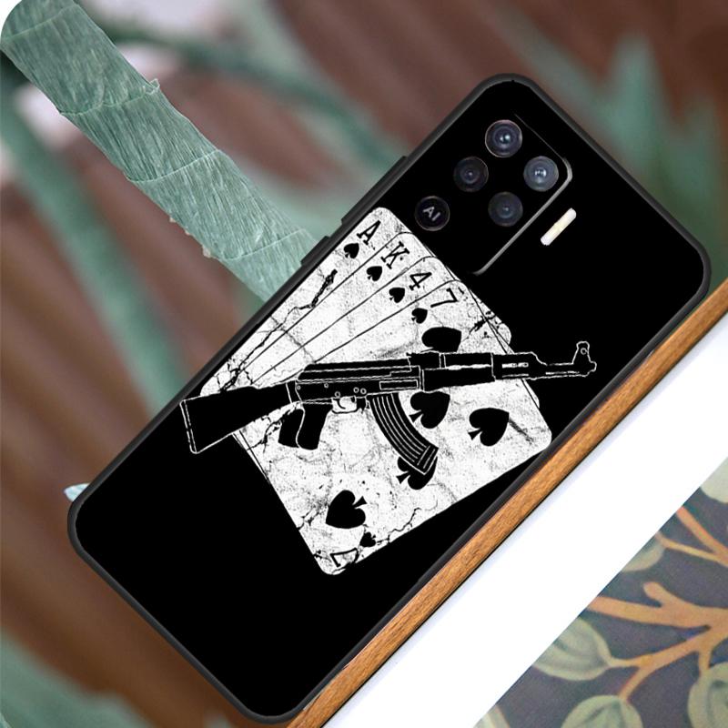 

Пистолет AK47 для OPPO A52 A72 A92 A98 A78 A58 A5 A9 A15 A17 A77 A53S A57S A94 A74 A54 A16 A76 A96, чехол OPPO A94 4G