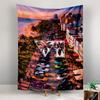 GTA VI Miami Sunset Palm Tree Cityscape for Gamers Game Room Decor Printed Tapestry for Living Room Dorm Decor
