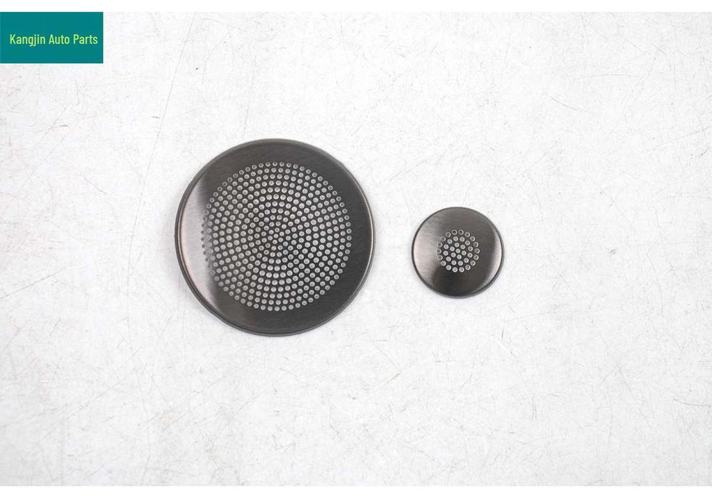 Stainless Steel Black Titanium Triangle Speaker Covers for BAIC ARCFOX Alpha T1 Interior Modification