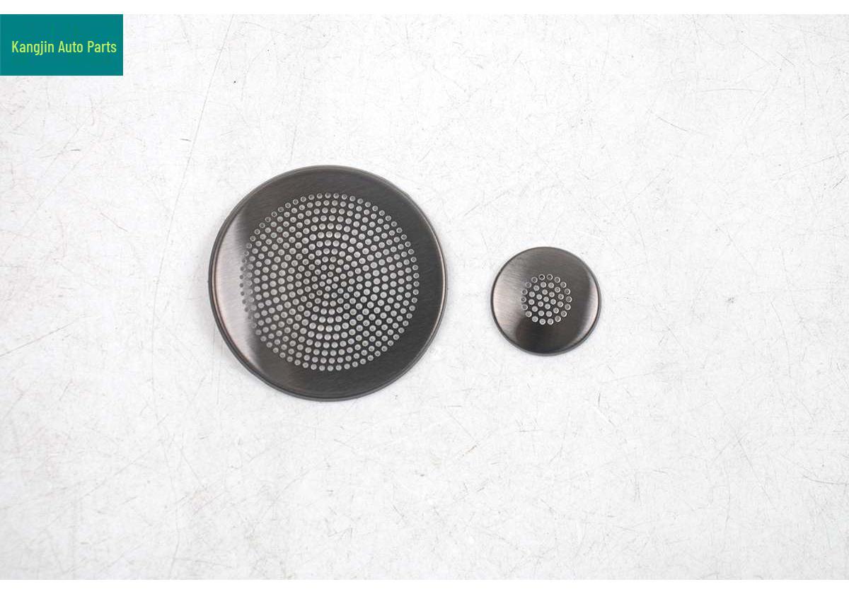

Stainless Steel Black Titanium Triangle Speaker Covers for BAIC ARCFOX Alpha T1 Interior Modification