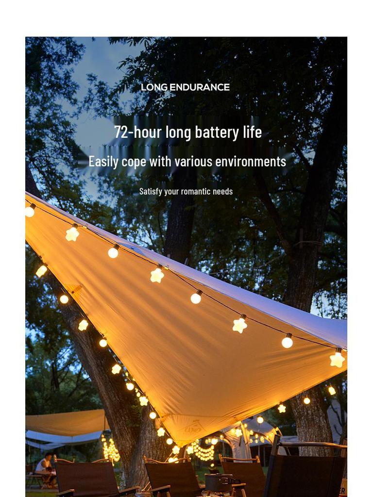 Outdoor Starry Globe Solar Lights for Tents, Markets, and Courtyards