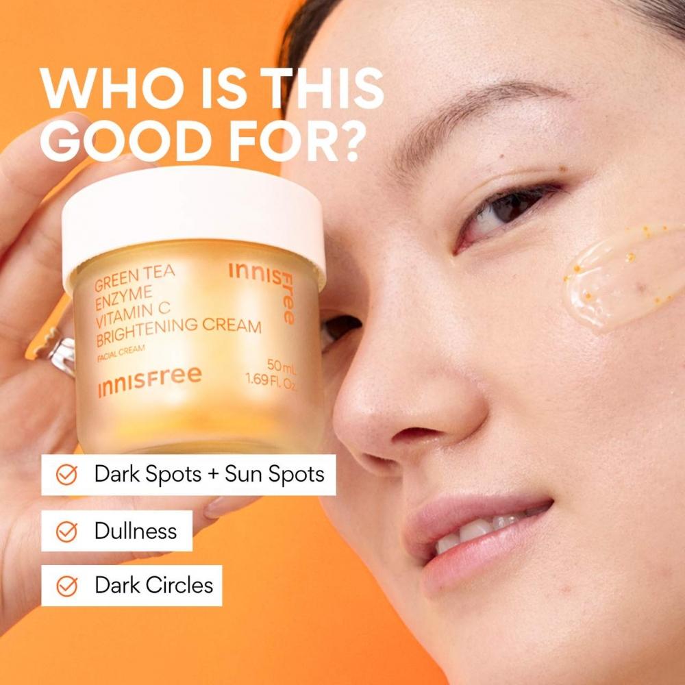 Innisfree Vitamin C Aufhellende Nachfüllbare Gel-Creme 1,69 Unzen 50 ml Für Dunkle Flecken