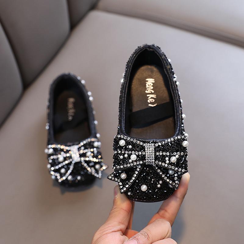 Summer New Bowknot Ladylike Girls' Princess Children's Baby Princess Single Shoes Leather Dance Performance Shoes