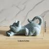 Nuovo Gatto Cartone Animato Che Si Stira Artigianato in Resina Ornamento da Scrivania
